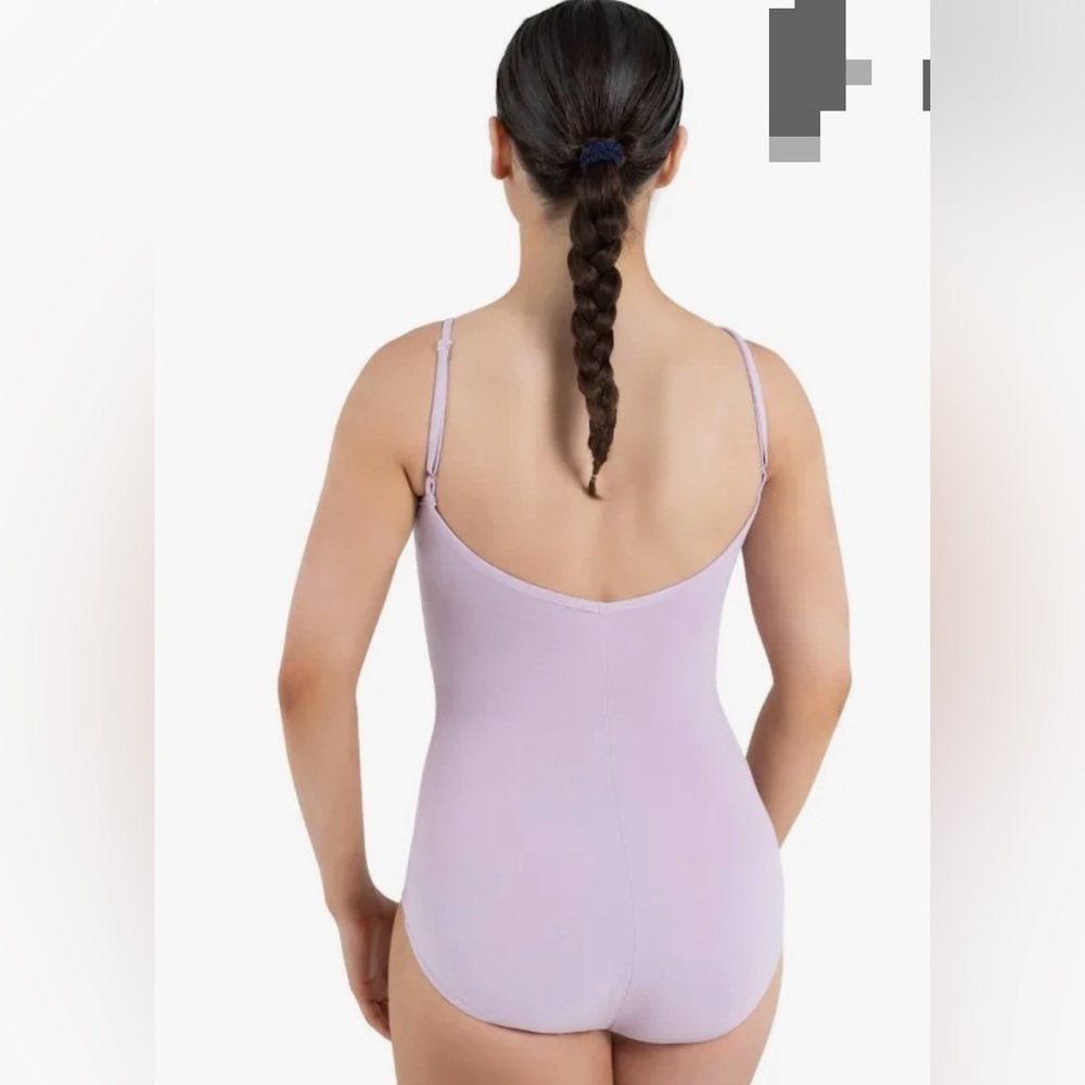 NWT Capezio Lavender camisole leotard with adjustable straps in SZ Small, CC100 - Picture 4 of 5